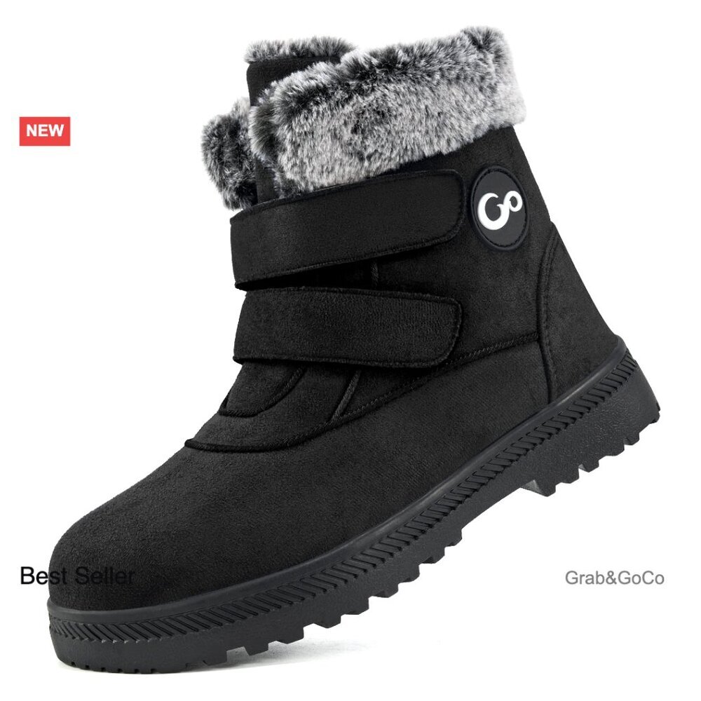 Womens Winter Snow Boots Warm Fur Lined Ankle Booties Comfort Outdoor Walking